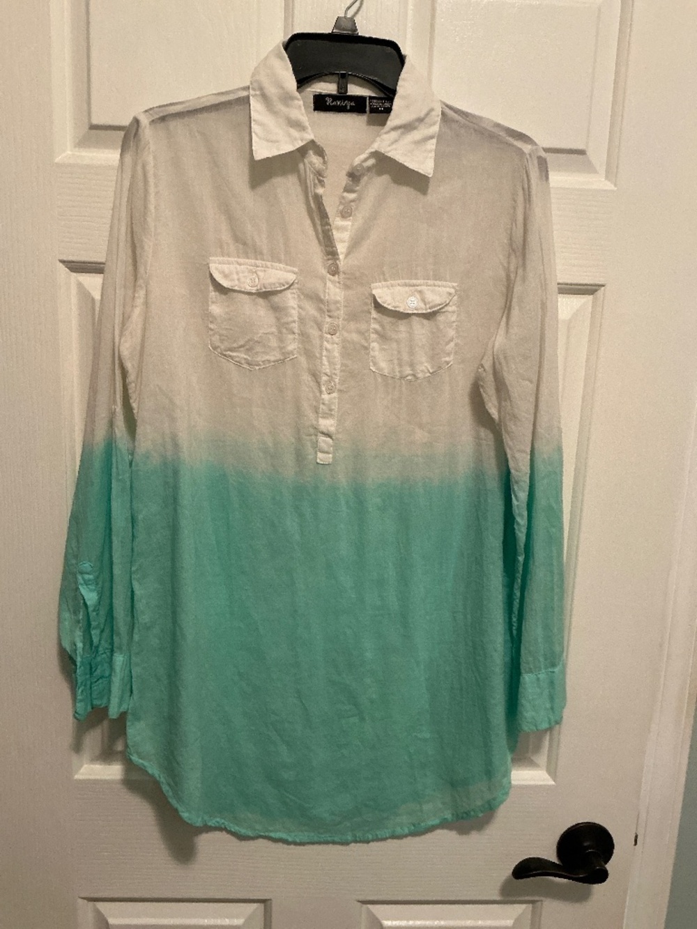 Very super lightweight, long sleeve ombré cover-up